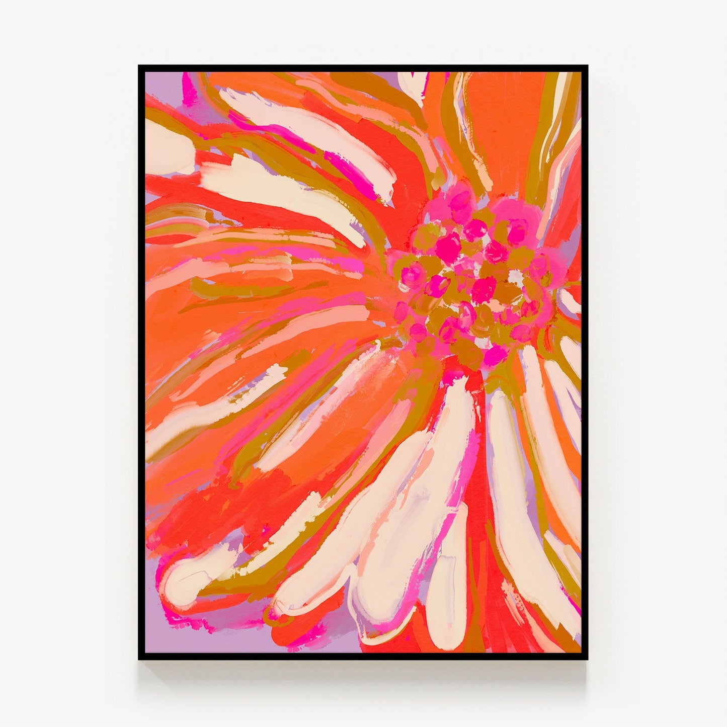 Abstract Flower Detail Canvas
