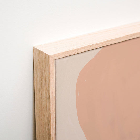Abstract Form No. 1 Canvas wall art corner detail