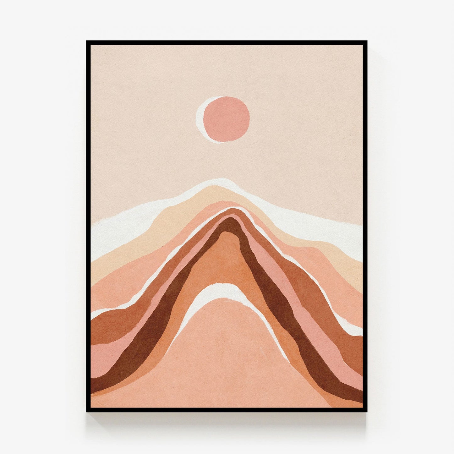 Abstract Mountains Canvas