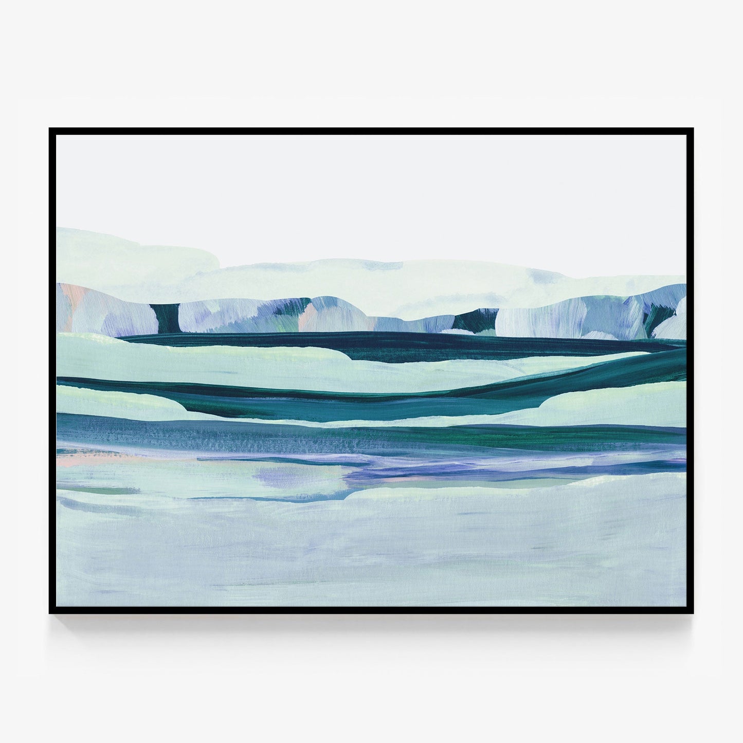 Aqua Landscape Canvas