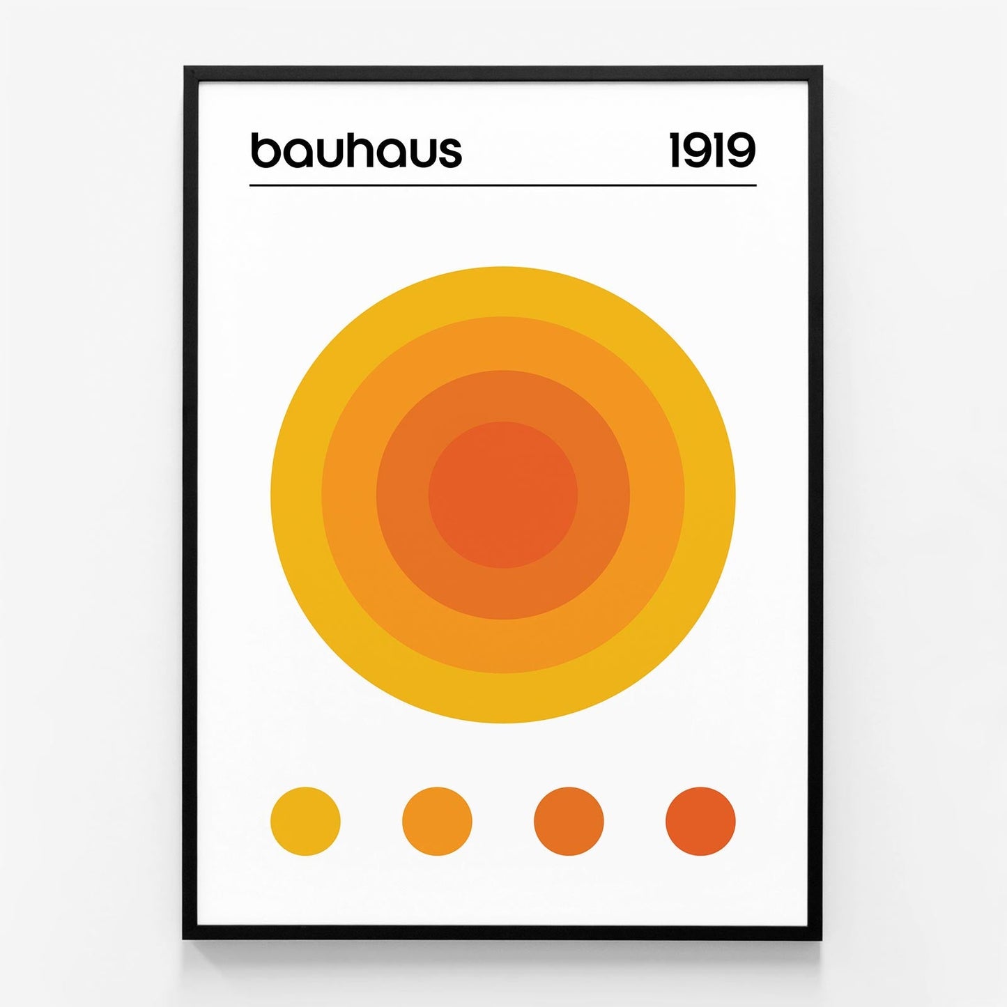 Bauhaus Orange Circle