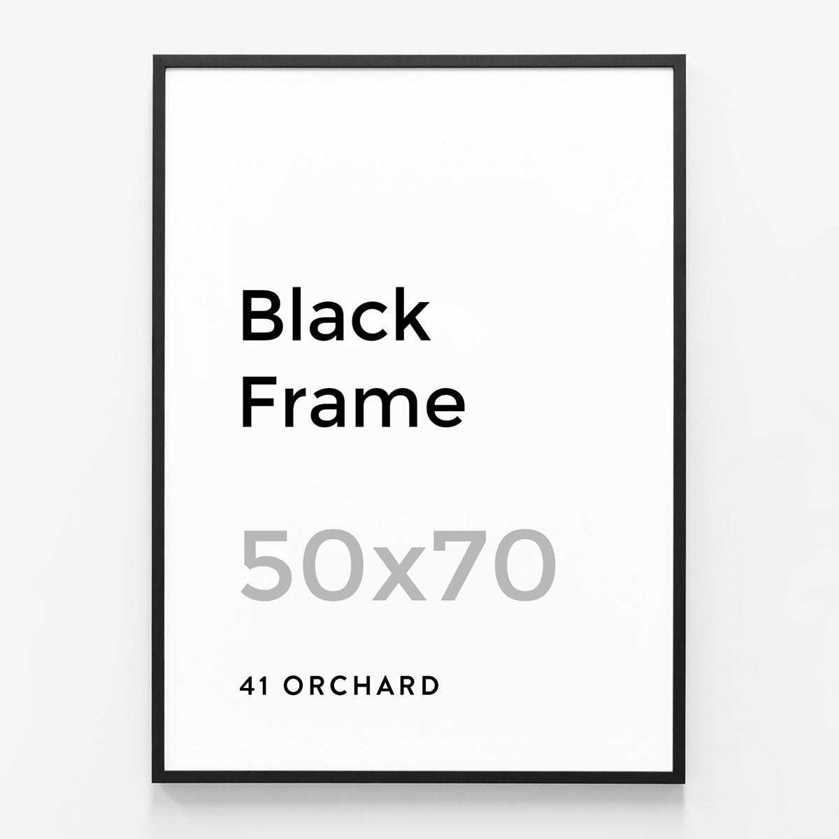 An 50 x 70cm size black picture frame.
