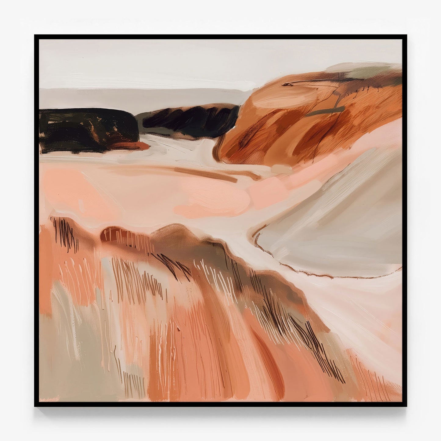 Burnt Sienna Hills Canvas