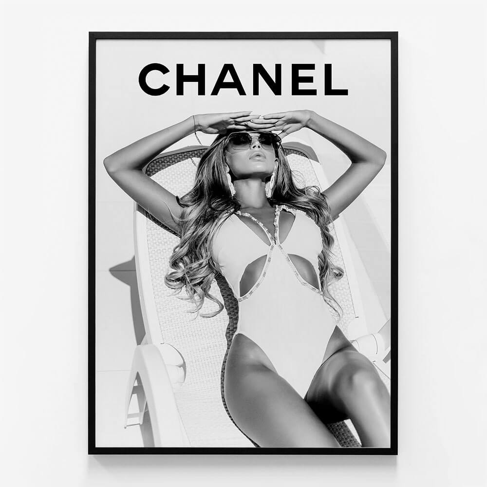 Chanel Sunbathing