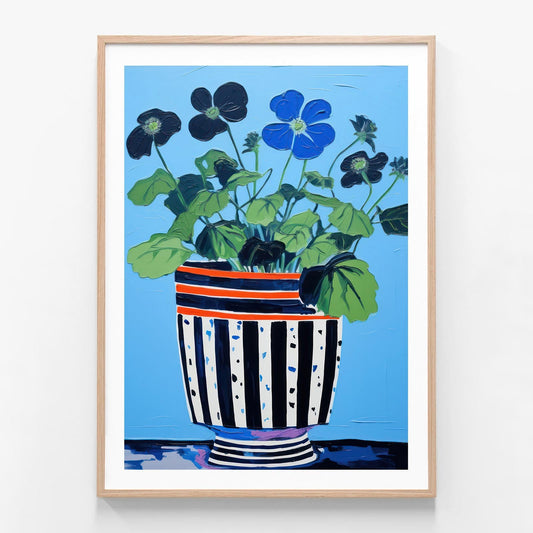 Flower Arrangement 3 oak framed print