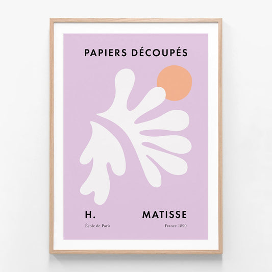 Matisse Lilac No. 1 oak framed print