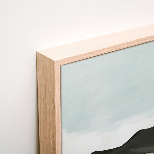 Morning Estuary Canvas corner detail