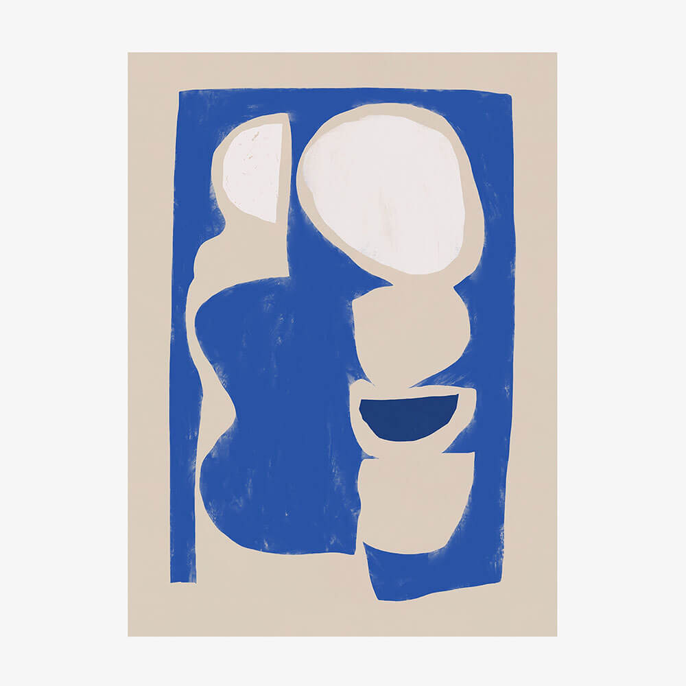 Organic Shapes Blue