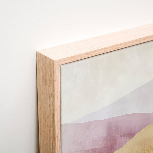 Painted Horizon Canvas corner detail