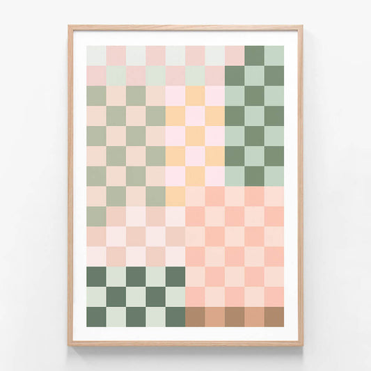 Pink Green Check