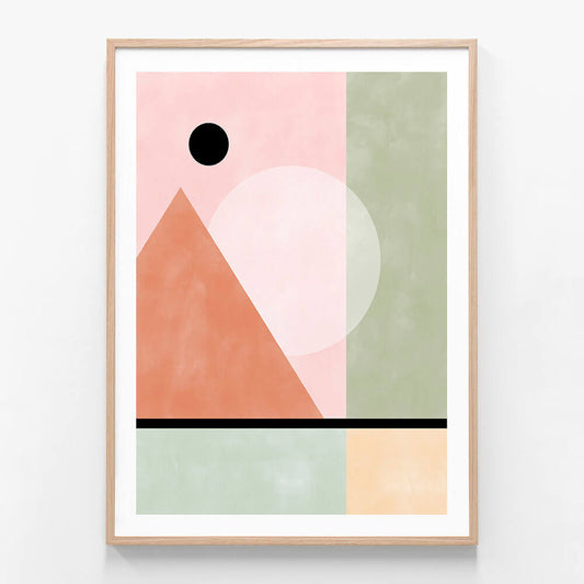 Pink Green Geometric
