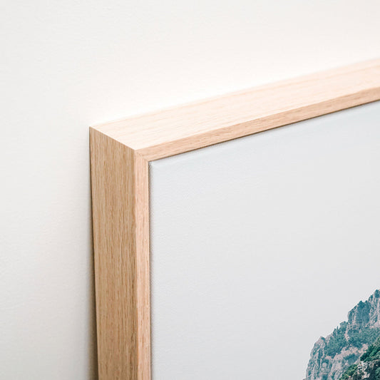 Positano Deckchairs Canvas wall art corner detail