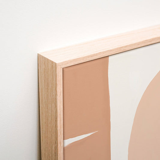 Solid Shapes No. 3 Canvas wall art corner detail