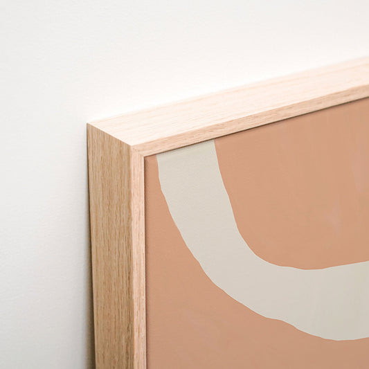 Solid Shapes No. 4 Canvas wall art corner detail