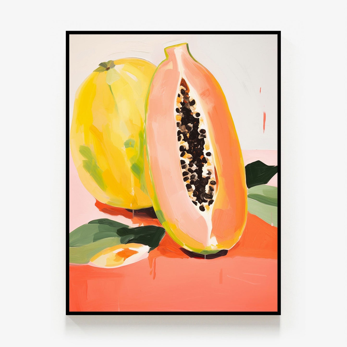 Summer Papaya Canvas