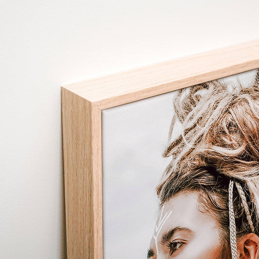 Warrior Girl Canvas wall art corner detail