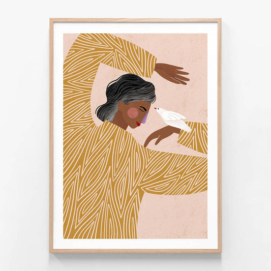 Woman with The Bird