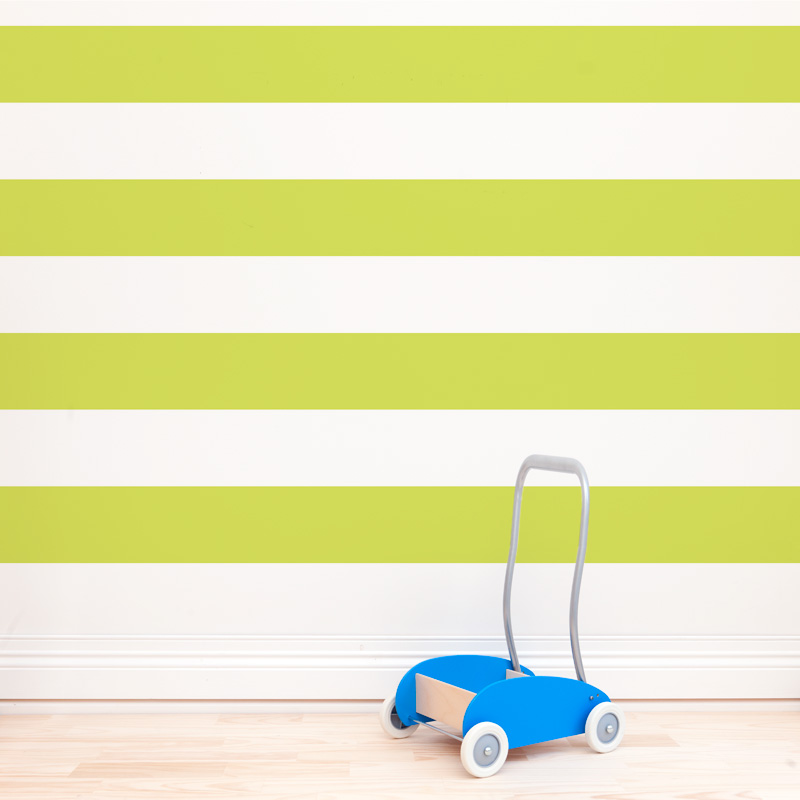 Stripe Print Removable Wallpaper for Nursery