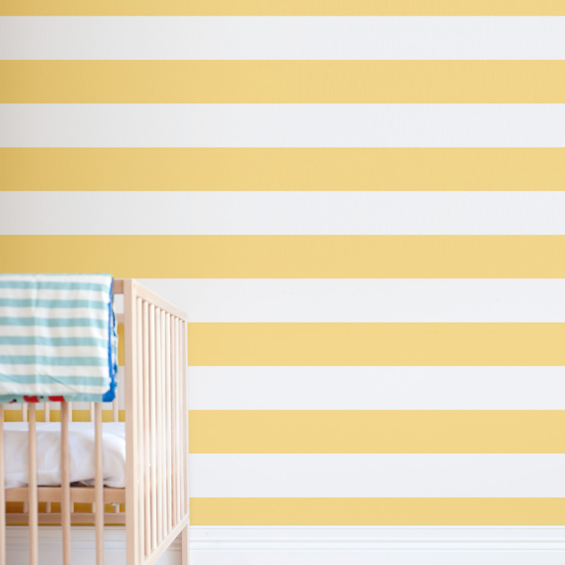 Stripe Print Removable Wallpaper for Nursery