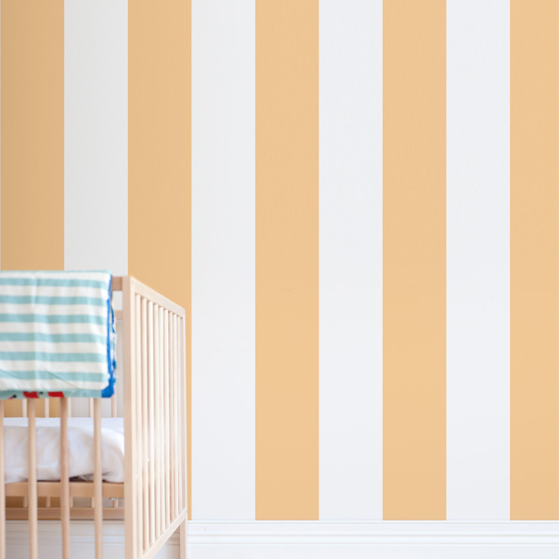 Stripe Print Removable Wallpaper for Nursery