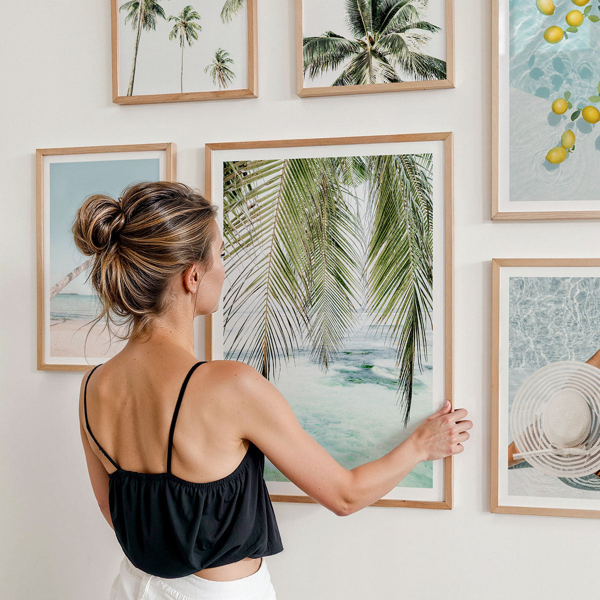 Gallery Wall of tropical wall art prints