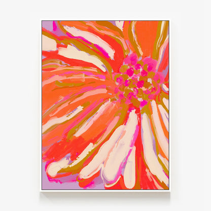Abstract Flower Detail Canvas