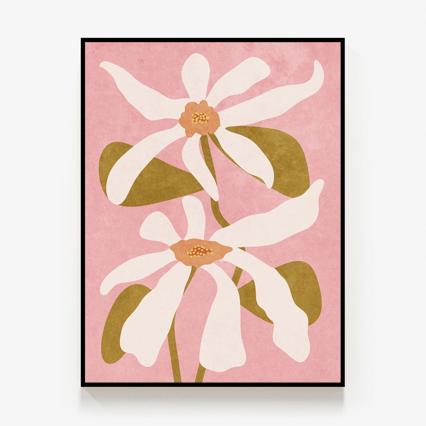 Abstract Flowers Canvas