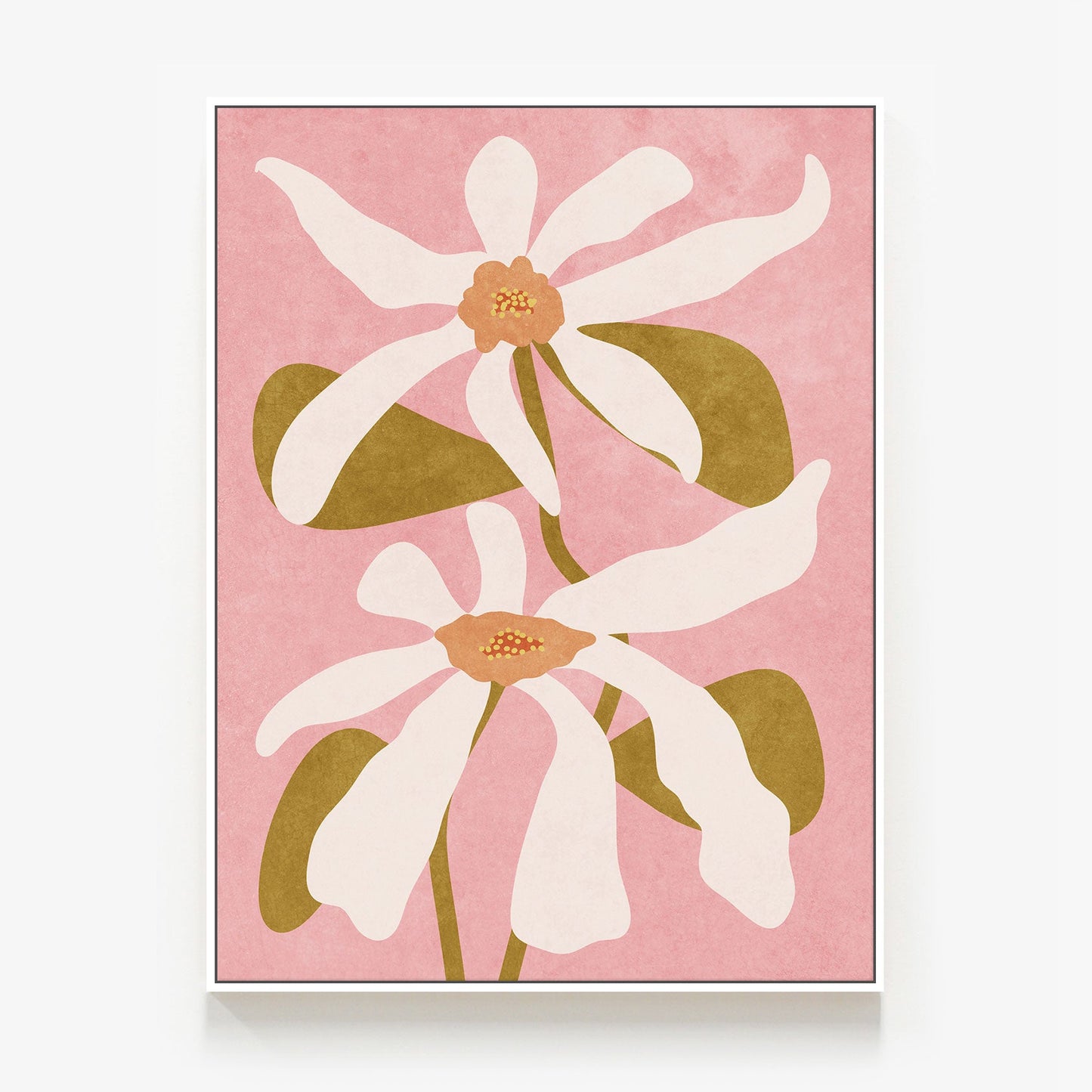 Abstract Flowers Canvas