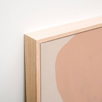 Abstract Form No. 1 Canvas wall art corner detail