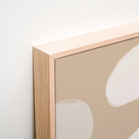 Abstract Form No. 3 Canvas wall art corner detail