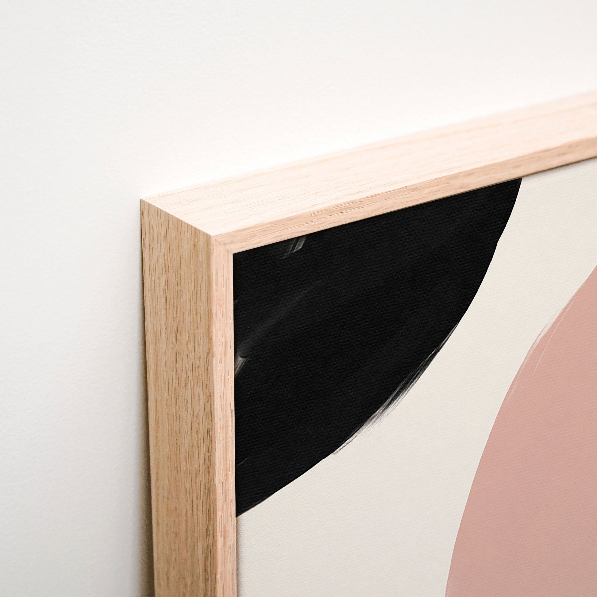 Abstract Form No. 4 Canvas wall art corner detail