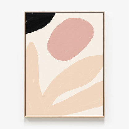 A framed canvas print of an abstract art painting called 'Abstract Form No. 4'. 