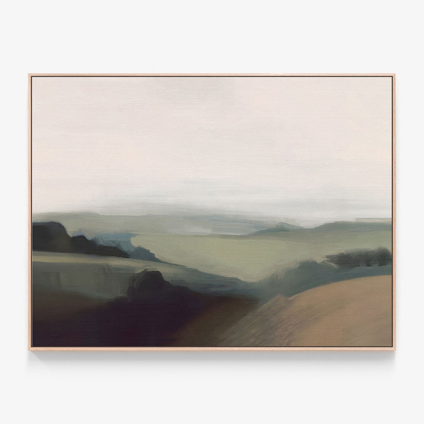 A framed canvas print of an abstract art painting called Abstract Landscape No. 2.
