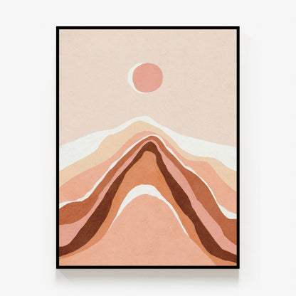 Abstract Mountains Canvas