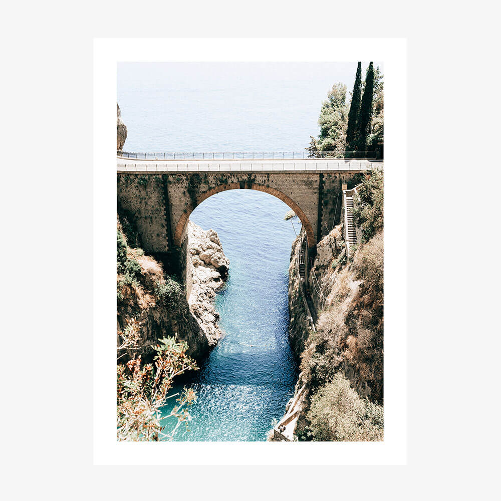 Amalfi Bridge wall art print