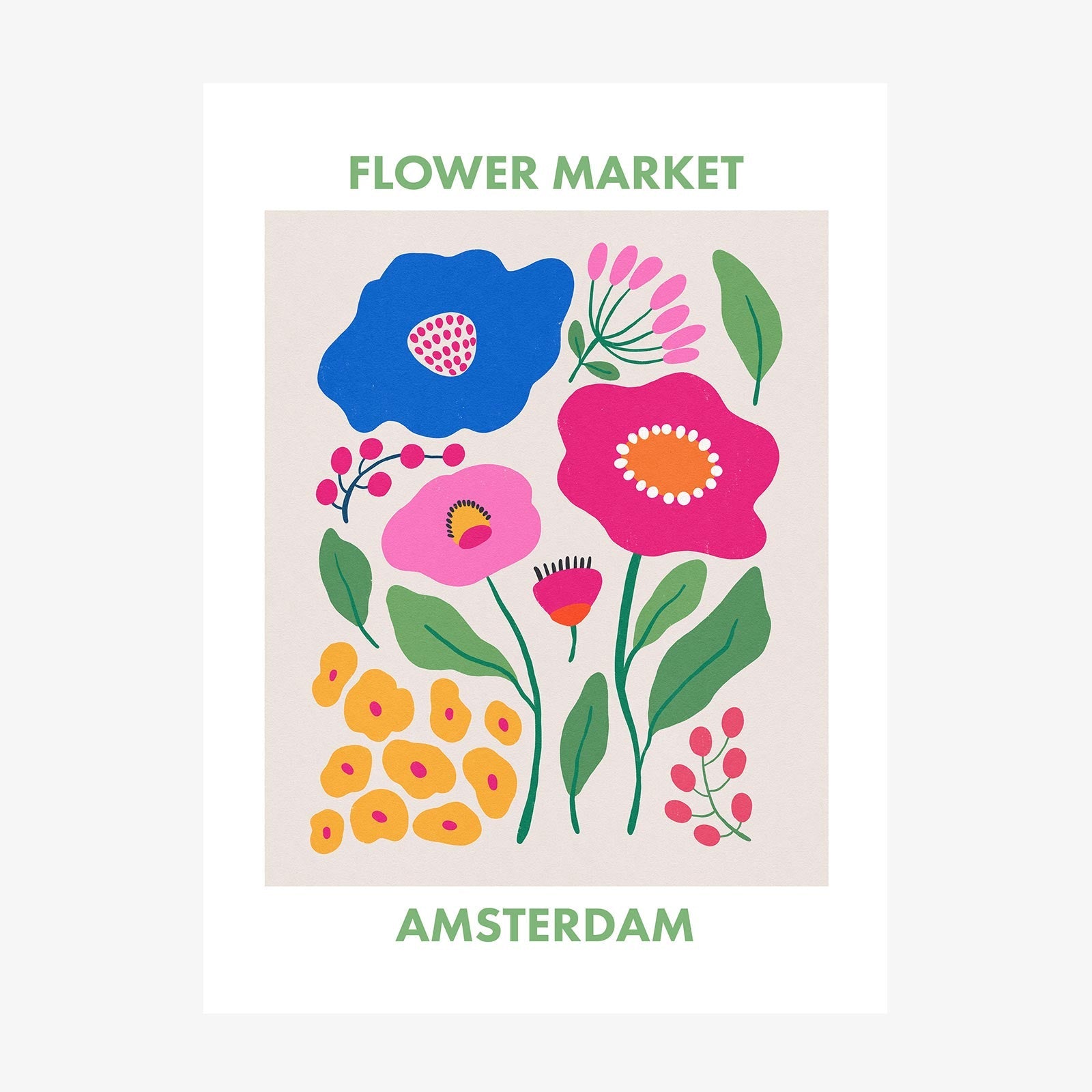 Amsterdam Flower Market wall art print