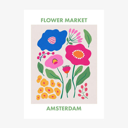 Amsterdam Flower Market wall art print
