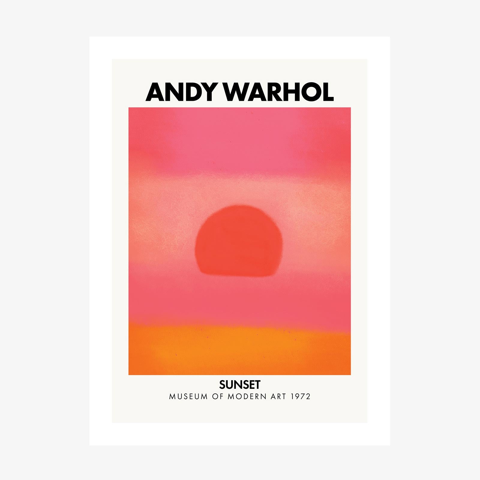 Andy Warhol Sunset No. 2 wall art print