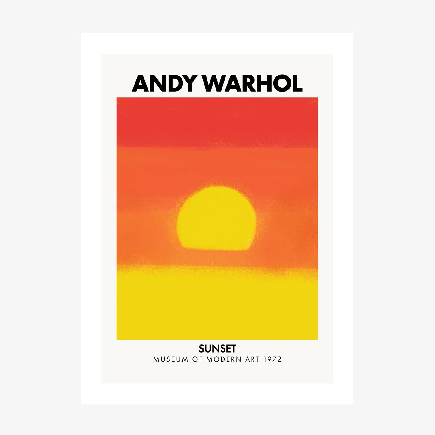 Andy Warhol Sunset No. 3 wall art print