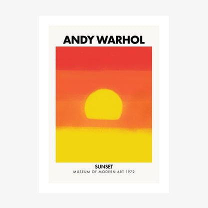 Andy Warhol Sunset No. 3 wall art print