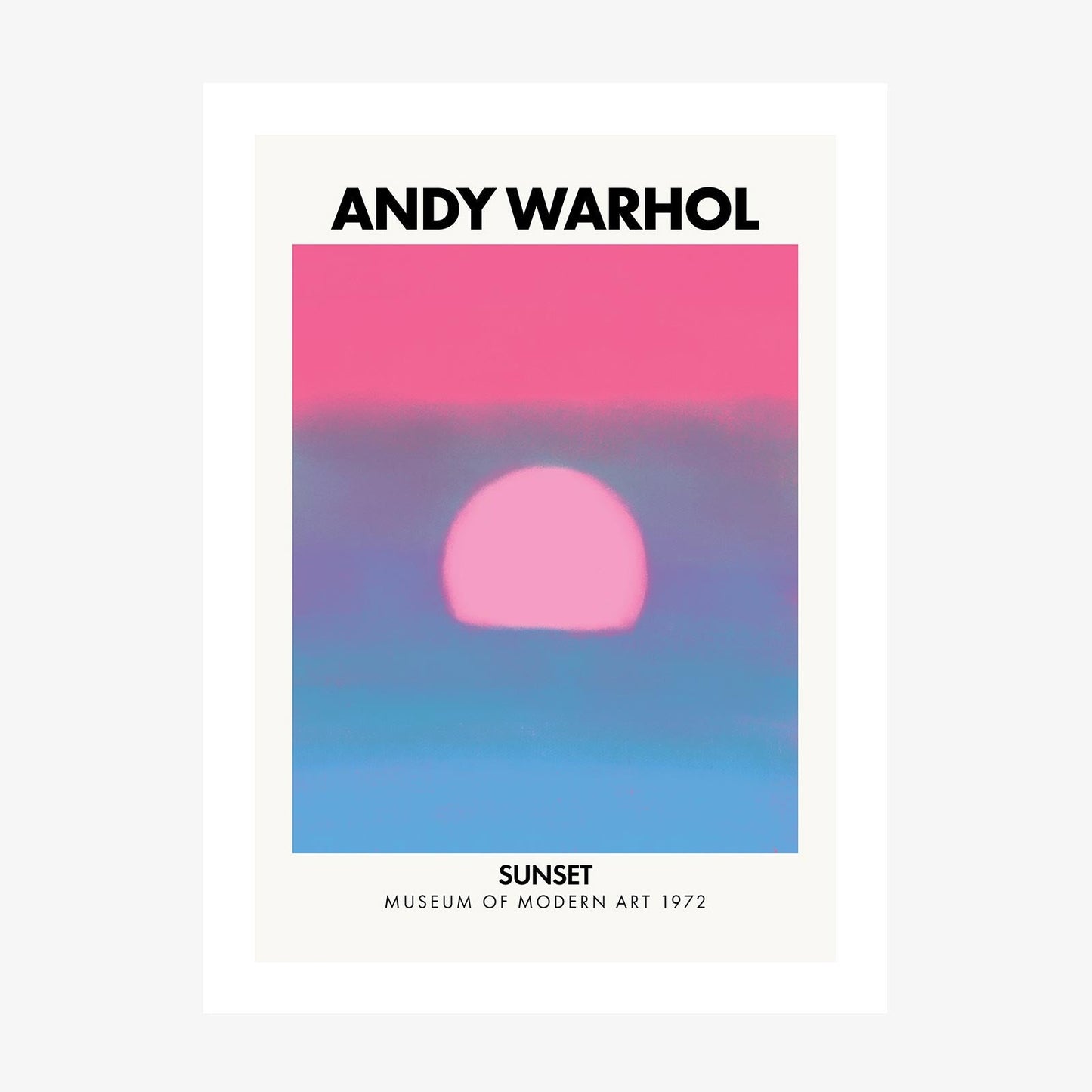 Andy Warhol Sunset No. 4 wall art print