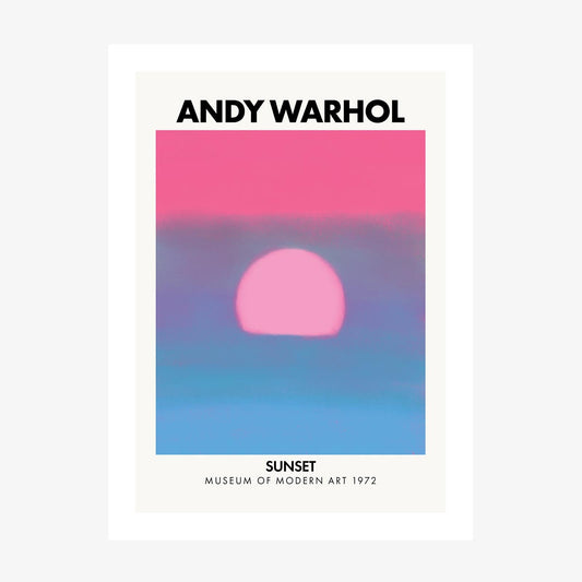 Andy Warhol Sunset No. 4 wall art print