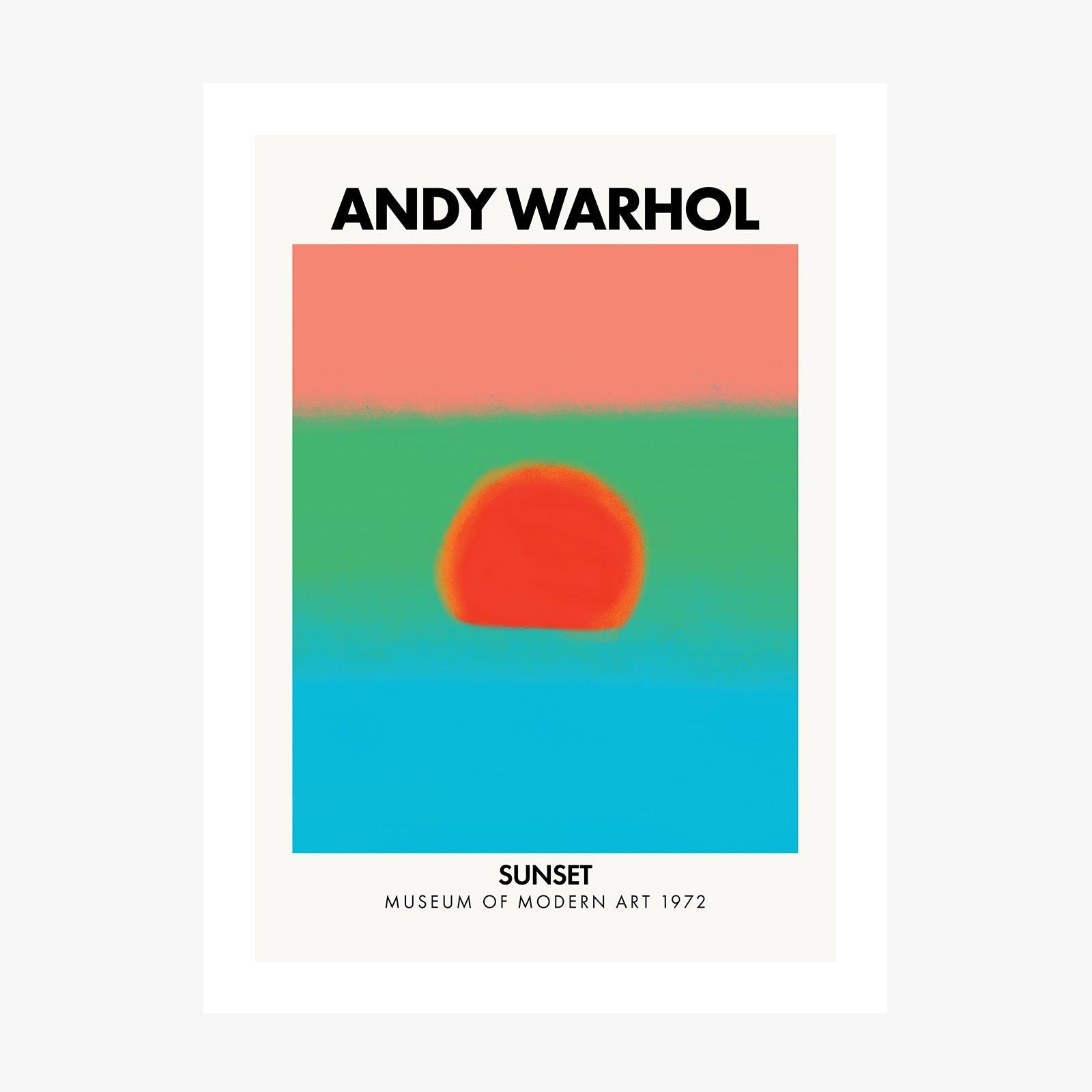 Andy Warhol Sunset No. 5 wall art print