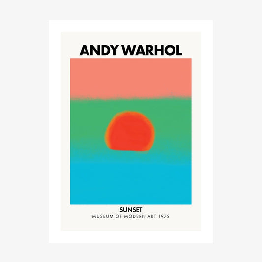 Andy Warhol Sunset No. 5 wall art print