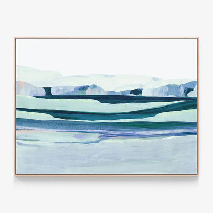 Aqua Landscape Canvas wall art print