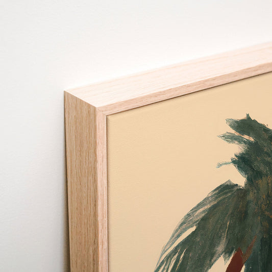 Archy Palms Canvas corner detail