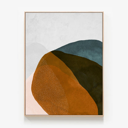 Atwood Canvas print in oak frame