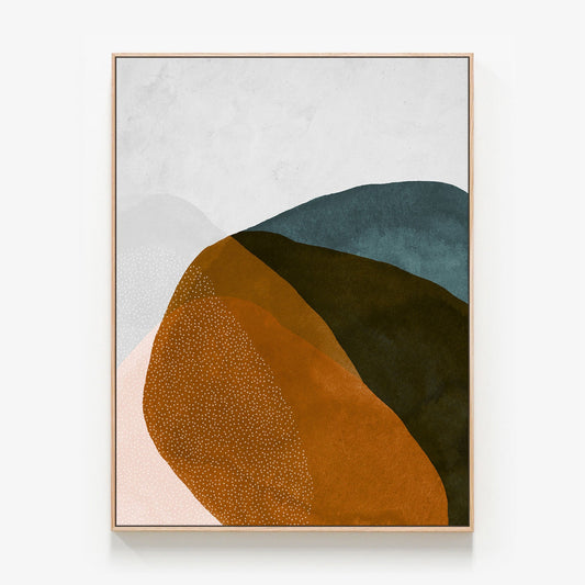 Atwood Canvas print in oak frame