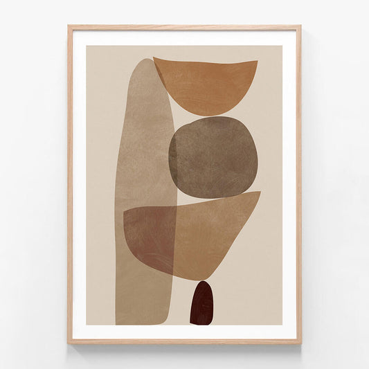 A framed art print of an abstract artwork called ‘Balance'.