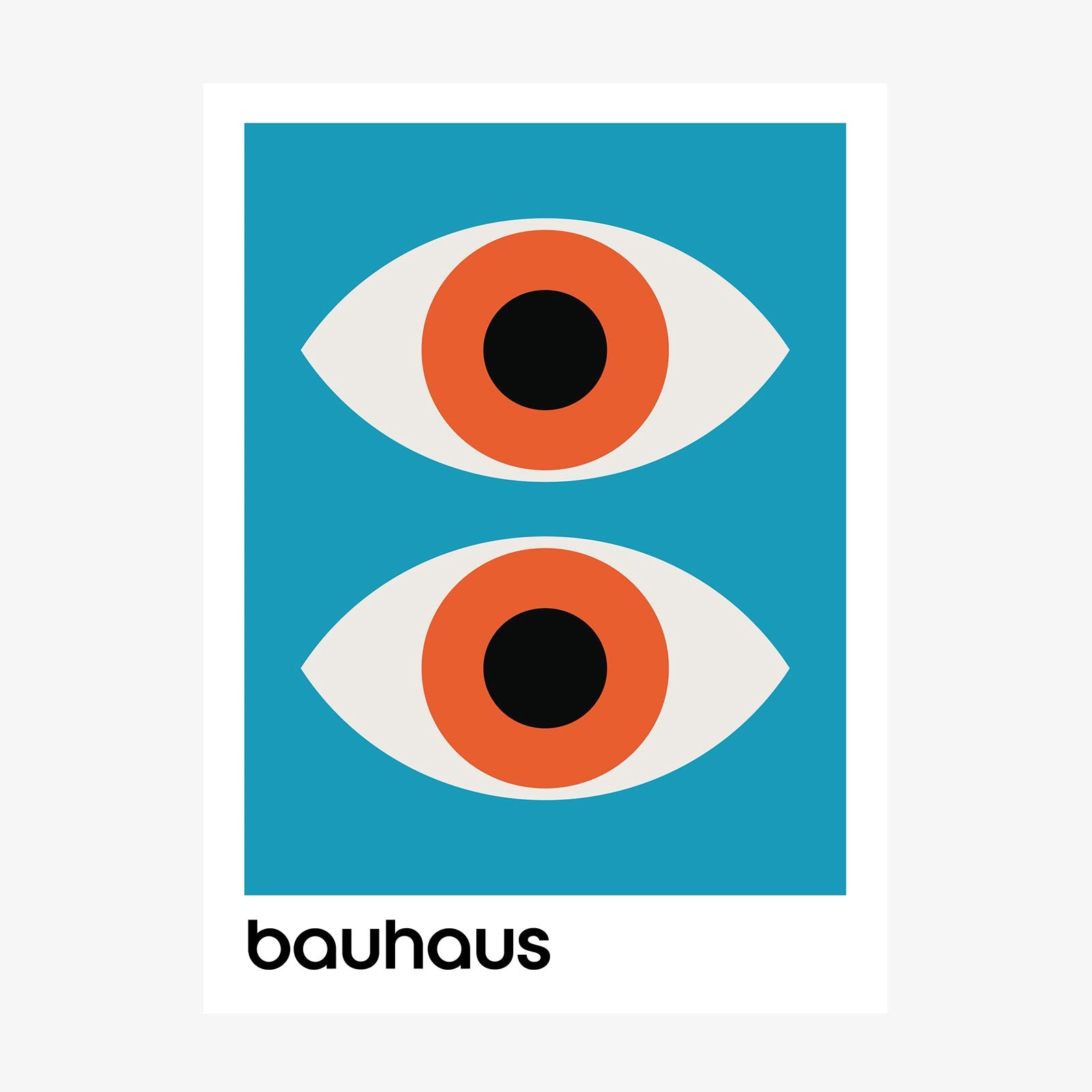 Bauhaus Aqua wall art print